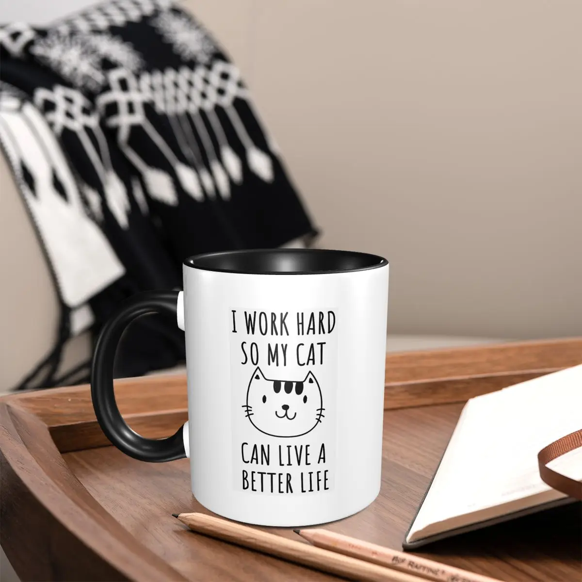 Coffee Tea Quotes - Quote Cat I Work Hard So