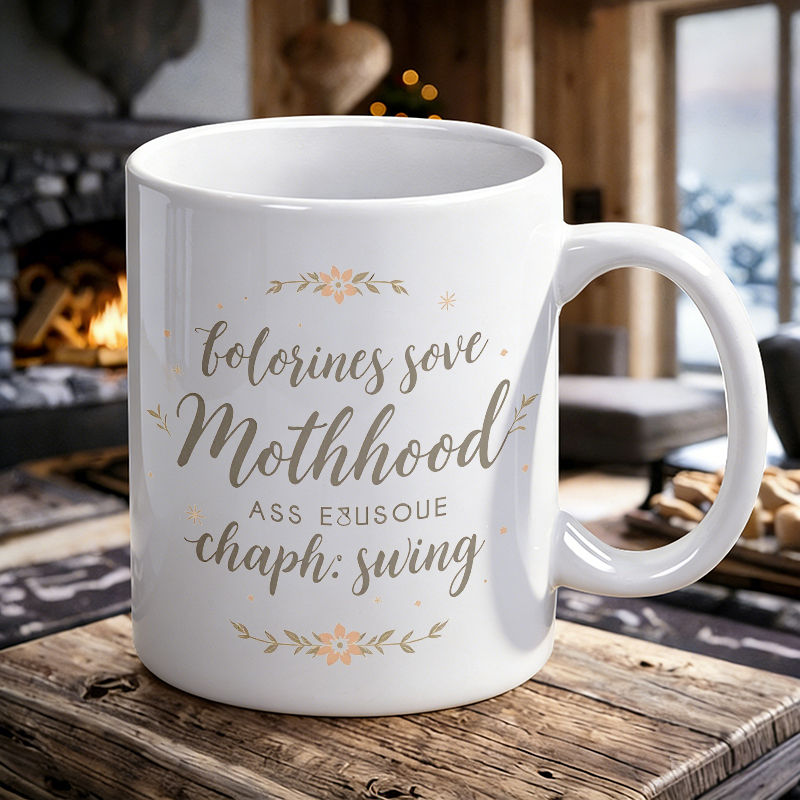 Coffee Tea Quotes - Cozy Mother's Day Floral Quote Ceramic