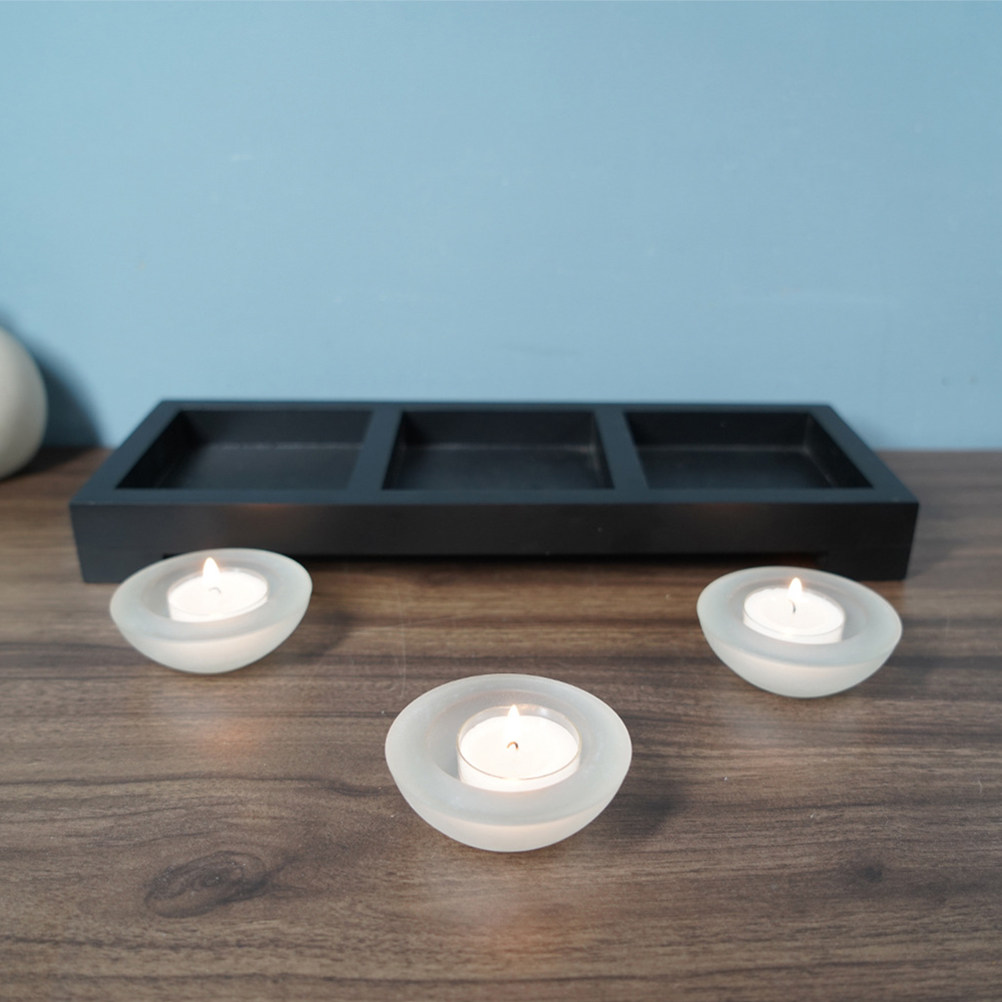 1 Set Glass Tea Light Holders  - Coffee Tea Holders review and price