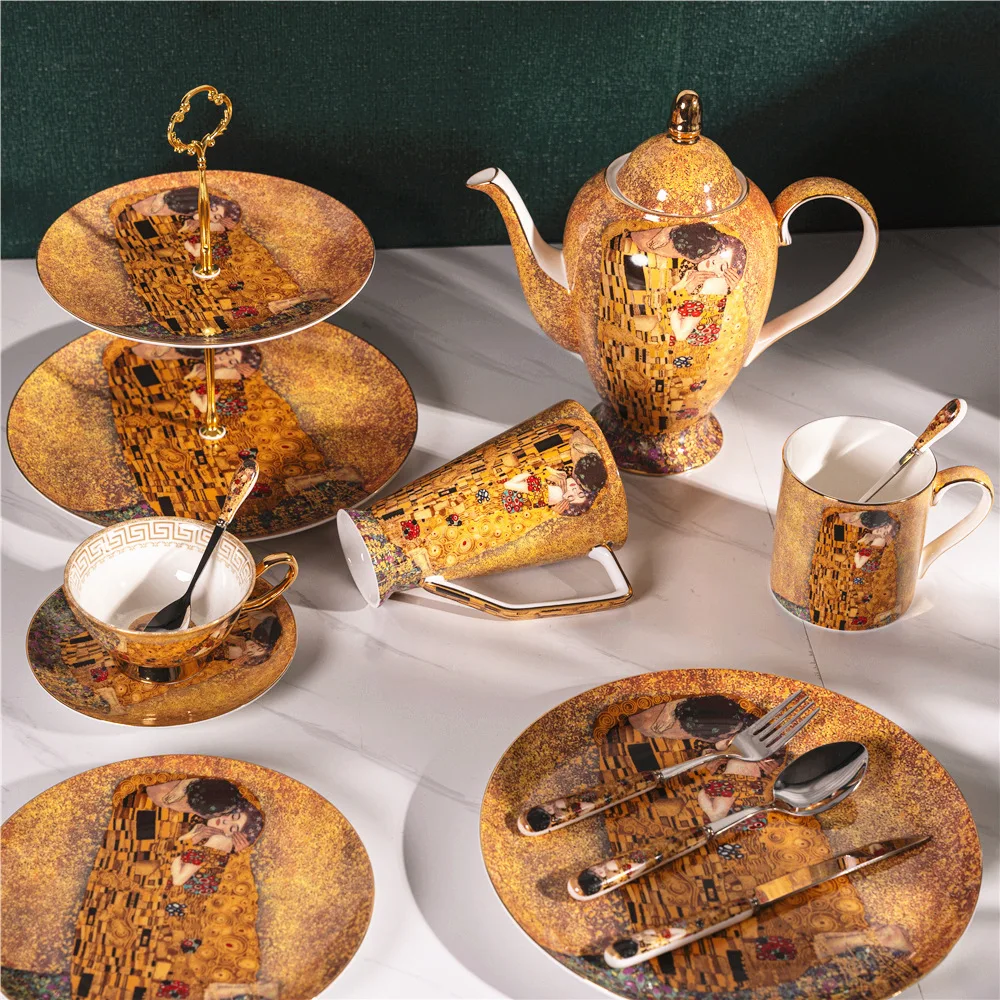 Gustav Klimt Bone China Coffee - Coffee Tea Creamer review and price