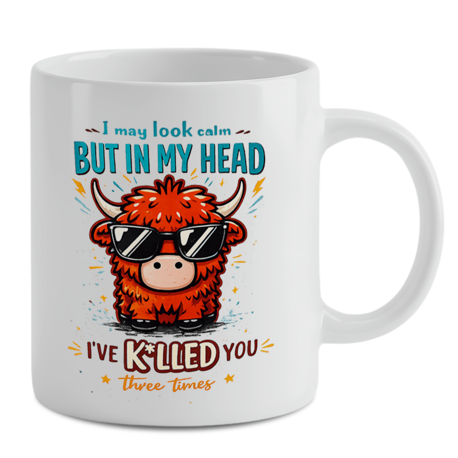Highland Cow Funny Quote Coffe - Coffee Tea Quotes review and price