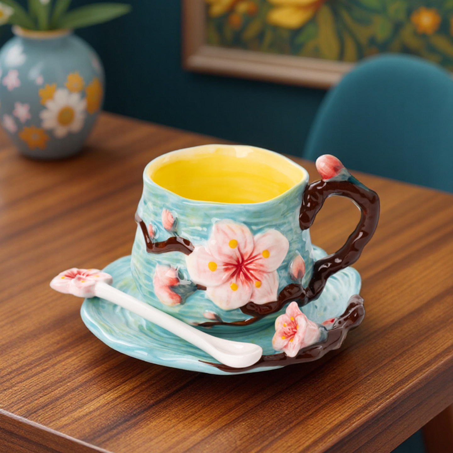 Hand Painted Van Gogh Ceramic  - Coffee Tea Van review and price