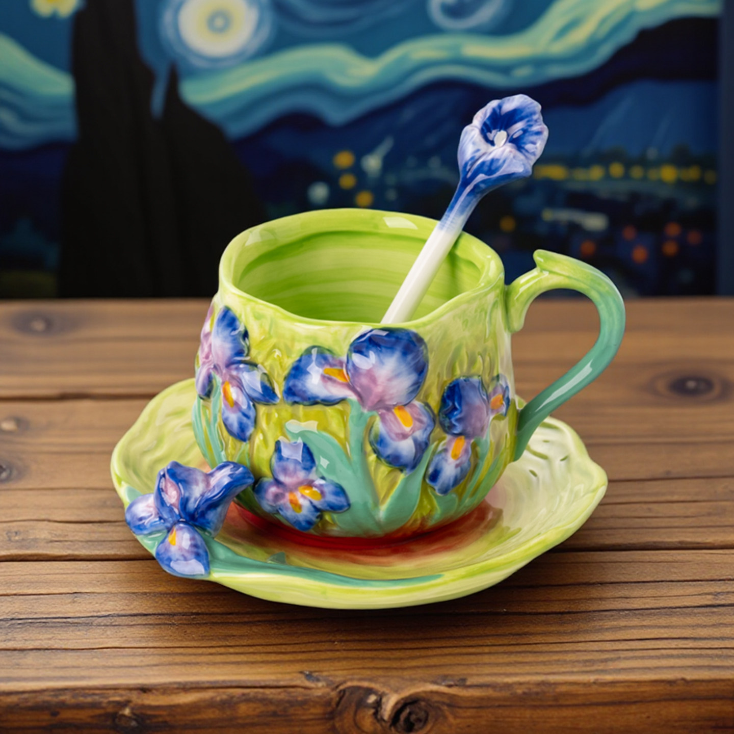 Hand Painted Van Gogh Ceramic  - Coffee Tea Van review and price