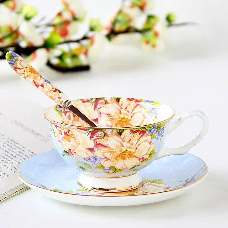 Pink Blue Flower Bone china Co - Coffee Tea Creamer review and price