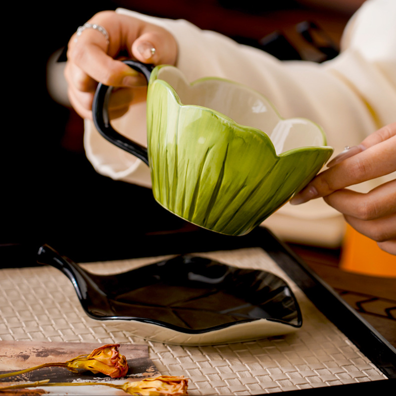 Irregular Hand-painted Coffee  - Coffee Tea Leaf review and price