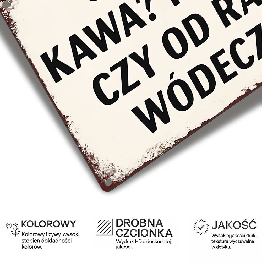 Vintage Metal Sign, Polish Fun - Coffee Tea Quotes review and price