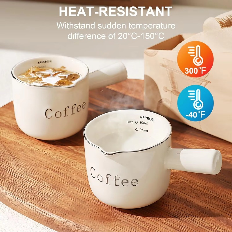 Mini Ceramic Coffee Cup with H - Coffee Tea Creamer review and price