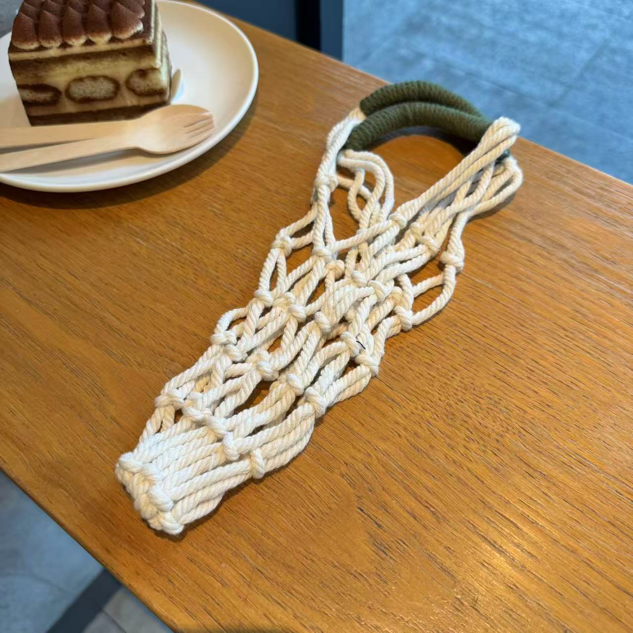 Handmade Macrame Cup Holder Ba - Coffee Tea Knits review and price