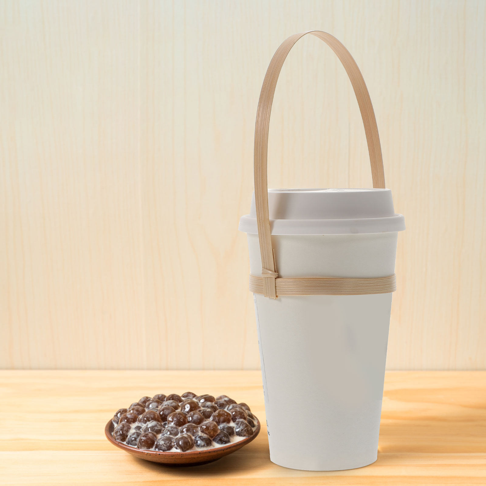 10Pcs Bamboo Drink Carrier Cof - Coffee Tea Holders review and price