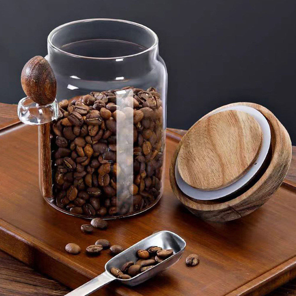 Glass Coffee Bean Storage Jar  - Coffee Tea Holders review and price