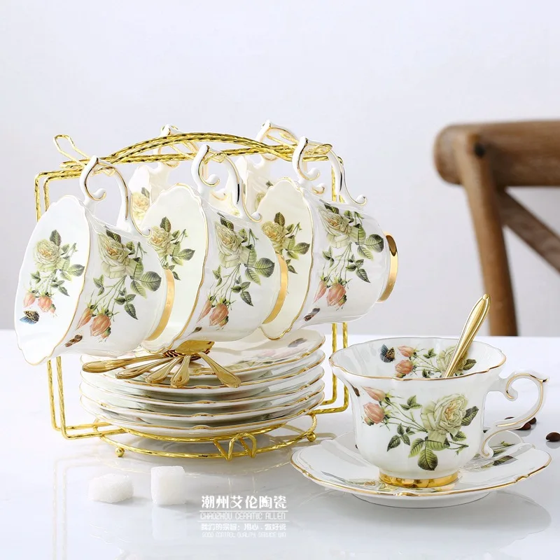 Bone China Coffee Set Camellia - Coffee Tea Creamer review and price
