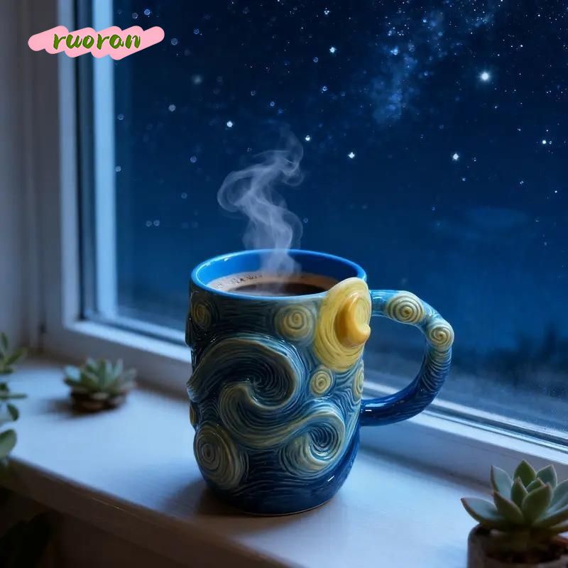 Van Gogh Starry Night Mug Crea - Coffee Tea Van review and price