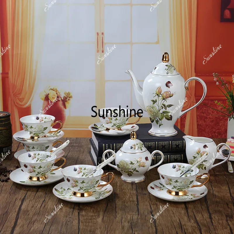 Bone China Coffee Set Camellia - Coffee Tea Creamer review and price