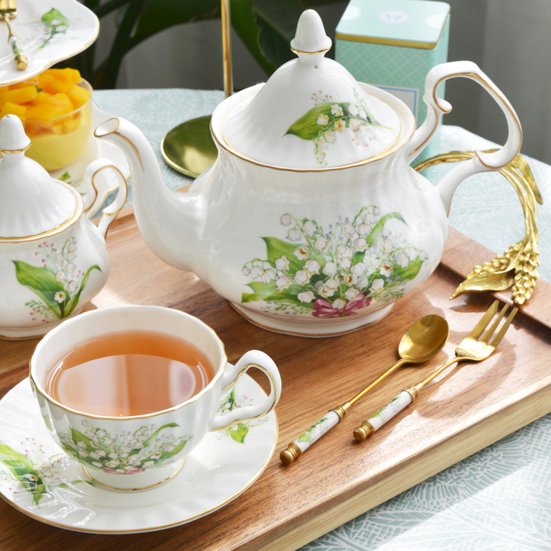 Tea Cup Saucers Lily Valley Se - Coffee Tea Creamer review and price