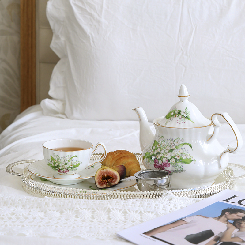 Tea Cup Saucers Lily Valley Se - Coffee Tea Creamer review and price
