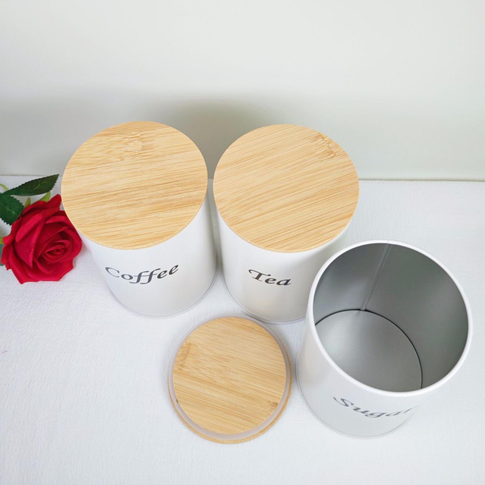 Tea Canister 3 Pieces 1200ml L - Coffee Tea Creamer review and price