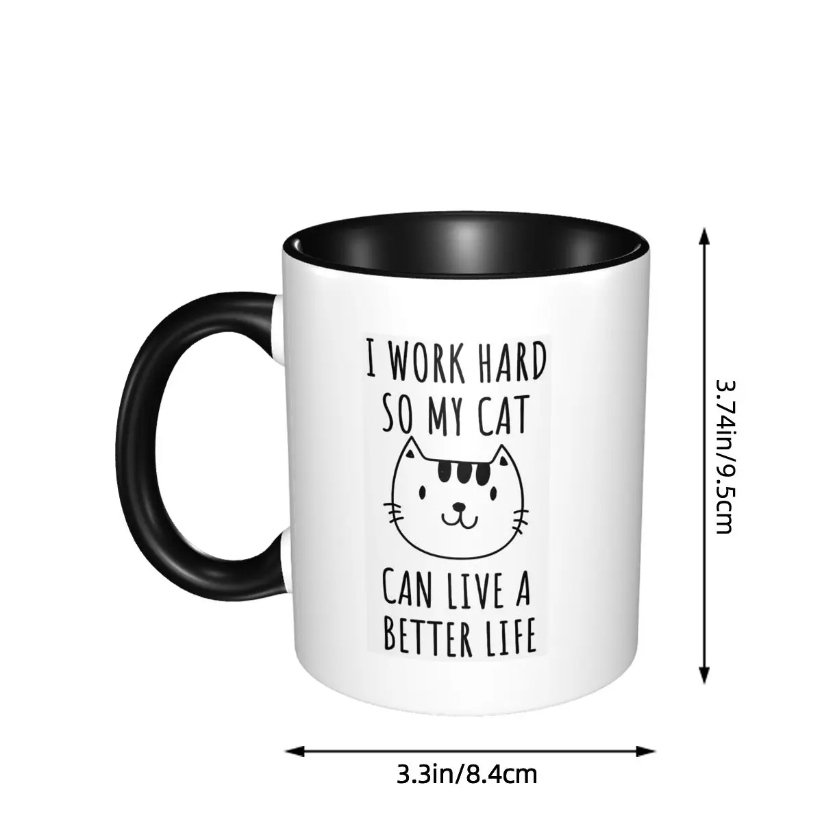 Quote Cat I Work Hard So My Ca - Coffee Tea Quotes review and price