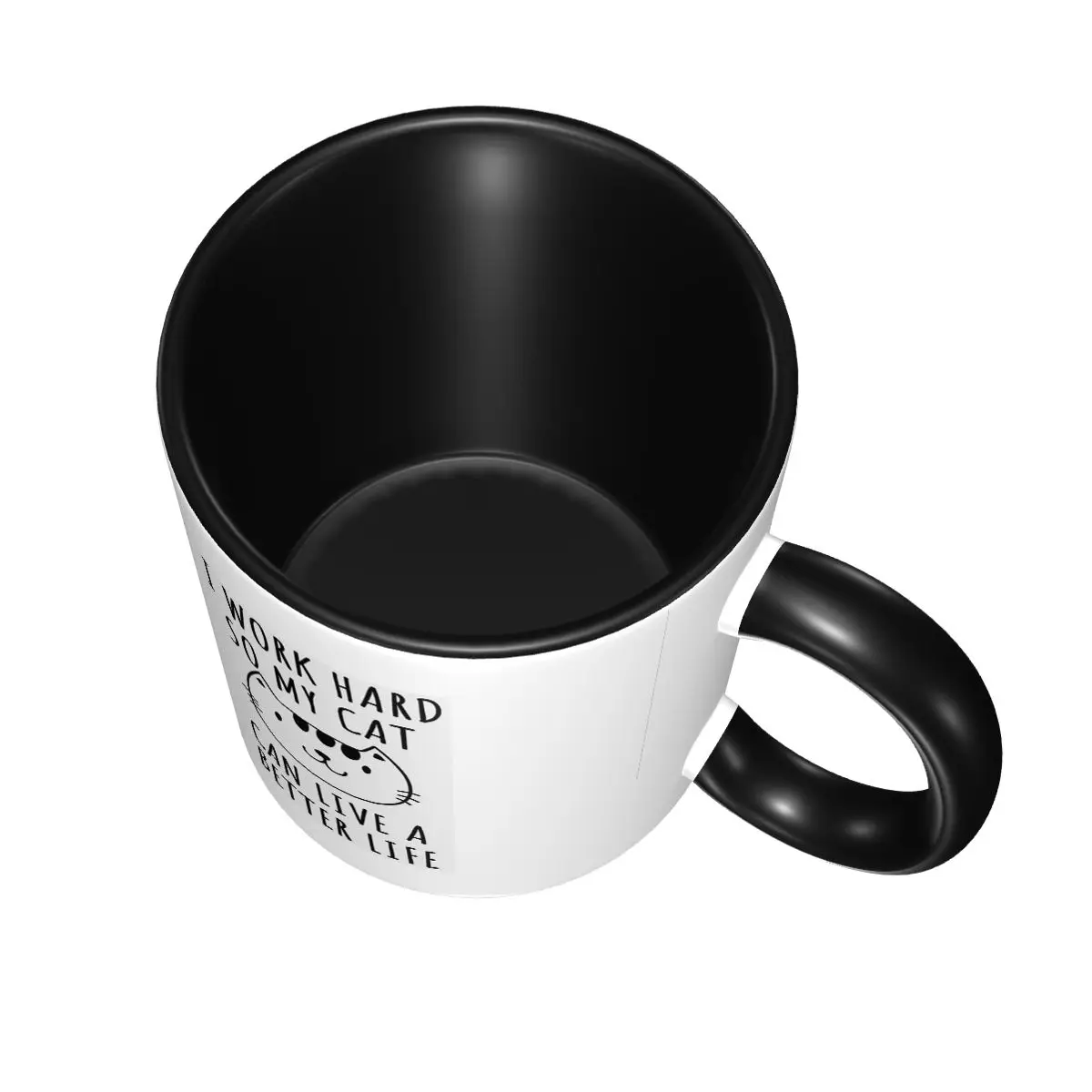Quote Cat I Work Hard So My Ca - Coffee Tea Quotes review and price