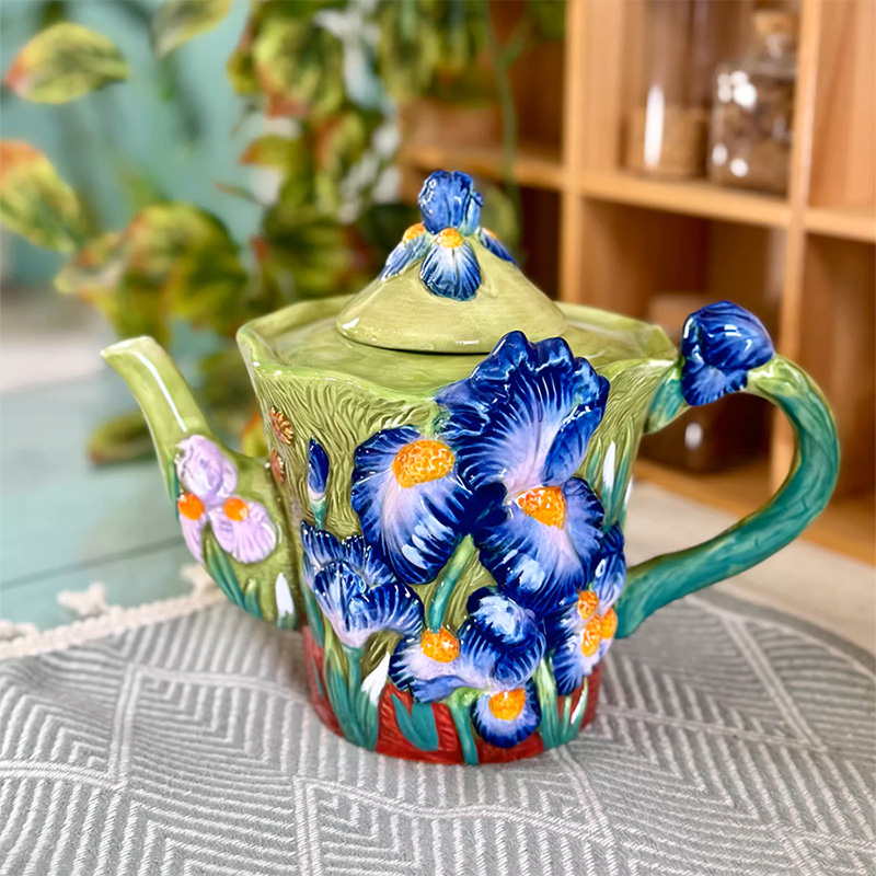 Creative Blue Floral Ceramic C - Coffee Tea Van review and price