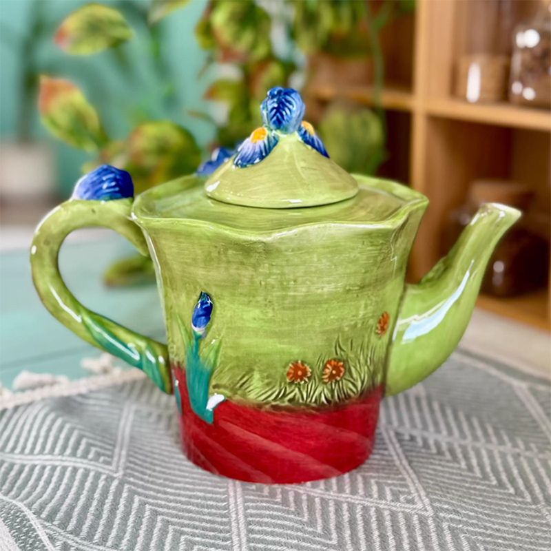 Creative Blue Floral Ceramic C - Coffee Tea Van review and price