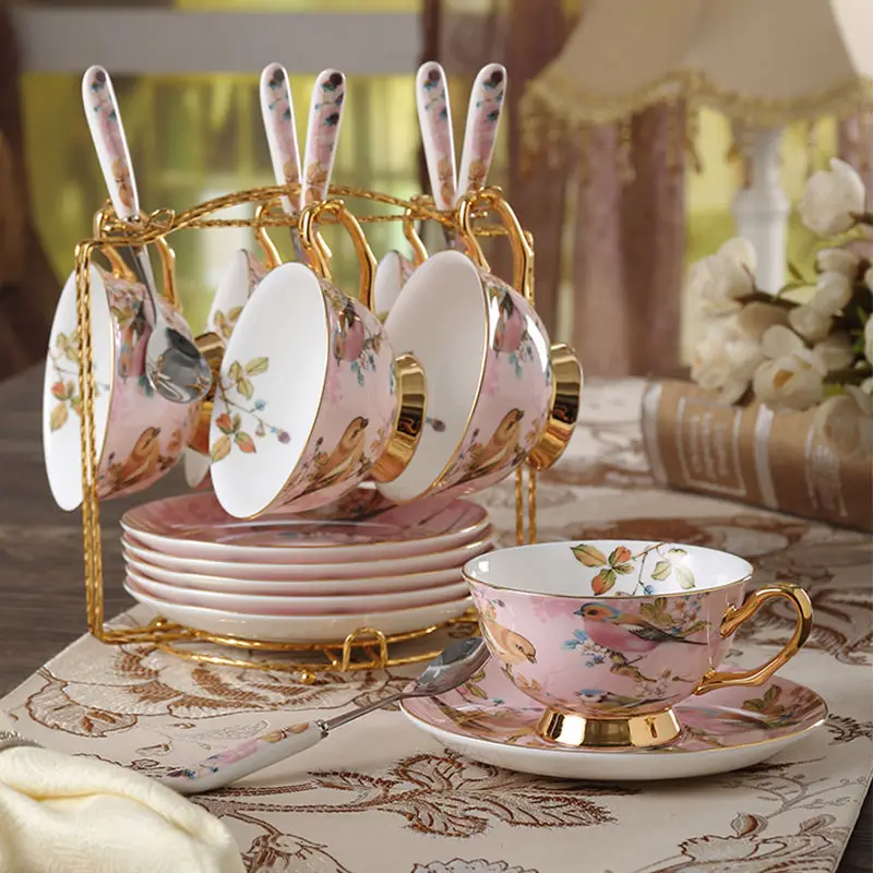 Bone china Coffee Cup Set Pink - Coffee Tea Creamer review and price